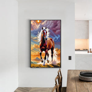 Horse 40*60CM(Canvas) Full Round Drill Diamond Painting
