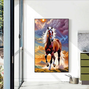 Horse 40*60CM(Canvas) Full Round Drill Diamond Painting