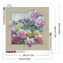 Load image into Gallery viewer, Blooming Peonies And Butterflies 50*50CM(Canvas) Full Round Drill Diamond Painting
