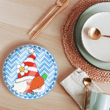 Load image into Gallery viewer, 6 Pcs Easter Washable Special Shape Diamond Painting Coaster with Holder (Gnome)
