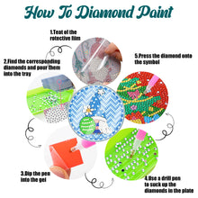 Load image into Gallery viewer, 6 Pcs Easter Washable Special Shape Diamond Painting Coaster with Holder (Gnome)
