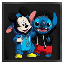 Load image into Gallery viewer, Mickey Mouse And Stitch - 40*40CM 11CT Stamped Cross Stitch
