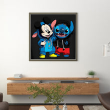Load image into Gallery viewer, Mickey Mouse And Stitch - 40*40CM 11CT Stamped Cross Stitch
