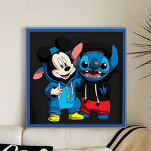 Load image into Gallery viewer, Mickey Mouse And Stitch - 40*40CM 11CT Stamped Cross Stitch
