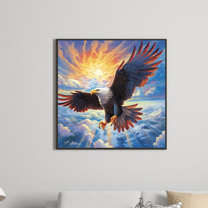 Soaring Eagle 30*30CM(Canvas) Full Round Drill Diamond Painting