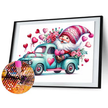 Load image into Gallery viewer, Valentine&#39;S Day Float Gnome 40*30CM(Canvas) Full Round Drill Diamond Painting
