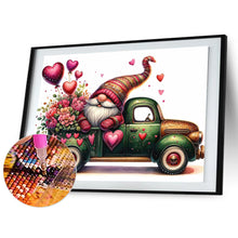 Load image into Gallery viewer, Valentine&#39;S Day Float Gnome 40*30CM(Canvas) Full Round Drill Diamond Painting
