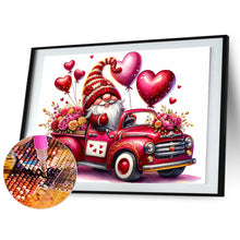 Load image into Gallery viewer, Valentine&#39;S Day Float Gnome 40*30CM(Canvas) Full Round Drill Diamond Painting
