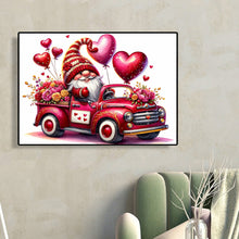 Load image into Gallery viewer, Valentine&#39;S Day Float Gnome 40*30CM(Canvas) Full Round Drill Diamond Painting
