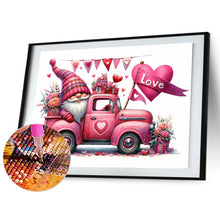 Load image into Gallery viewer, Valentine&#39;S Day Float Gnome 40*30CM(Canvas) Full Round Drill Diamond Painting
