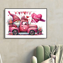 Load image into Gallery viewer, Valentine&#39;S Day Float Gnome 40*30CM(Canvas) Full Round Drill Diamond Painting
