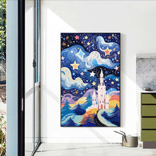 Load image into Gallery viewer, Abstract Starry Sky Castle 40*60CM(Canvas) Full Round Drill Diamond Painting
