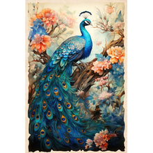 Load image into Gallery viewer, Peacock And Flower Tree 40*60CM(Canvas) Full Round Drill Diamond Painting
