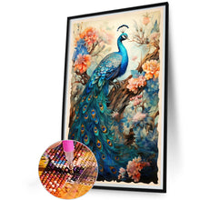 Load image into Gallery viewer, Peacock And Flower Tree 40*60CM(Canvas) Full Round Drill Diamond Painting
