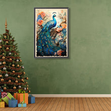 Load image into Gallery viewer, Peacock And Flower Tree 40*60CM(Canvas) Full Round Drill Diamond Painting
