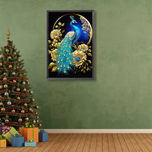 Load image into Gallery viewer, Peacock And Golden Flower 40*60CM(Canvas) Full Round Drill Diamond Painting
