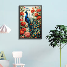 Load image into Gallery viewer, Peacock On Flower Tree 40*60CM(Canvas) Full Round Drill Diamond Painting
