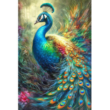 Load image into Gallery viewer, Peacock And Grass 40*60CM(Canvas) Full Round Drill Diamond Painting
