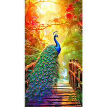 Load image into Gallery viewer, Peacock Under The Scorching Sun 40*70CM(Canvas) Full Round Drill Diamond Painting
