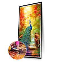 Load image into Gallery viewer, Peacock Under The Scorching Sun 40*70CM(Canvas) Full Round Drill Diamond Painting
