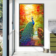 Load image into Gallery viewer, Peacock Under The Scorching Sun 40*70CM(Canvas) Full Round Drill Diamond Painting
