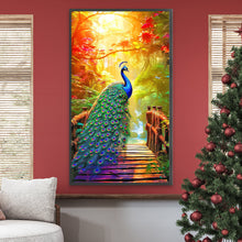 Load image into Gallery viewer, Peacock Under The Scorching Sun 40*70CM(Canvas) Full Round Drill Diamond Painting
