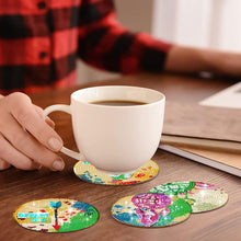 Load image into Gallery viewer, 8 Pcs Acrylic Diamond Painting Coasters with Holder for Beginner (Dreamcatcher)
