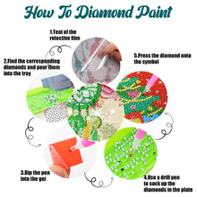 Load image into Gallery viewer, 8 Pcs Acrylic Diamond Painting Coasters with Holder for Beginner (Dreamcatcher)
