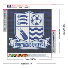 Load image into Gallery viewer, Southend Team Logo 30*30CM(Canvas) Full Round Drill Diamond Painting
