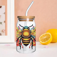 Load image into Gallery viewer, 4Pcs Rhinestone Stickers Cartoon Diamond Painting Sticker for Cup(Bee Butterfly)
