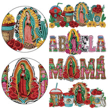 Load image into Gallery viewer, 4 Pcs Rhinestone Stickers Diamond Painting Sticker for Cup (Virgin Mary)
