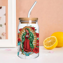 Load image into Gallery viewer, 4 Pcs Rhinestone Stickers Diamond Painting Sticker for Cup (Virgin Mary)
