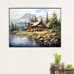 Country House 45*60CM(Canvas) Full Square Drill Diamond Painting