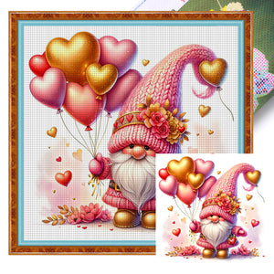 Valentine'S Day Goblin - 40*40CM 11CT Stamped Cross Stitch