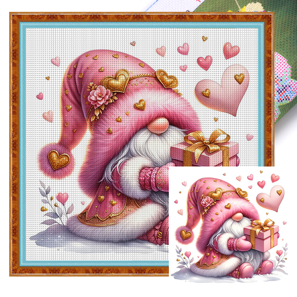 Valentine'S Day Goblin - 40*40CM 11CT Stamped Cross Stitch