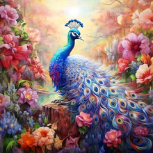 Load image into Gallery viewer, Flower Peacock 30*30CM(Canvas) Full Round Drill Diamond Painting
