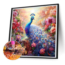 Load image into Gallery viewer, Flower Peacock 30*30CM(Canvas) Full Round Drill Diamond Painting
