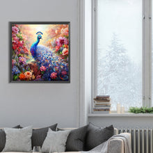 Load image into Gallery viewer, Flower Peacock 30*30CM(Canvas) Full Round Drill Diamond Painting
