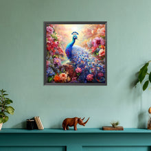 Load image into Gallery viewer, Flower Peacock 30*30CM(Canvas) Full Round Drill Diamond Painting
