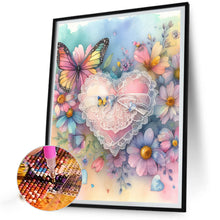 Load image into Gallery viewer, Hearts And Butterflies 50*60CM(Canvas) Full Round Drill Diamond Painting
