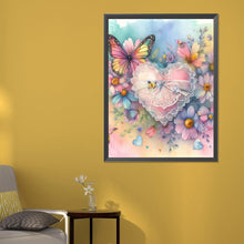 Load image into Gallery viewer, Hearts And Butterflies 50*60CM(Canvas) Full Round Drill Diamond Painting
