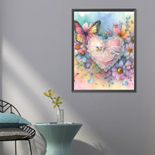 Load image into Gallery viewer, Hearts And Butterflies 50*60CM(Canvas) Full Round Drill Diamond Painting
