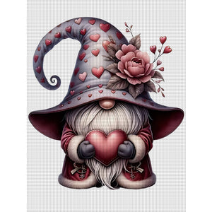 Valentine'S Day Goblin - 30*40CM 11CT Stamped Cross Stitch