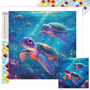 Sea Turtle 40*40CM(Picture) Full Square Drill Diamond Painting