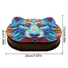 Load image into Gallery viewer, Wood Diamond Painting Jewelry Box Kit for Rings Necklace Organizer (Wolf Head)
