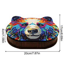 Load image into Gallery viewer, Wood Diamond Painting Jewelry Box Kit for Rings Necklace Organizer (Bear Head)
