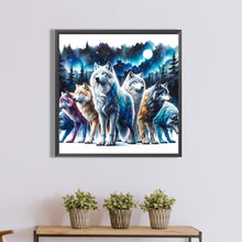 Load image into Gallery viewer, Wolf Pack 40*40CM(Canvas) Full Round Drill Diamond Painting
