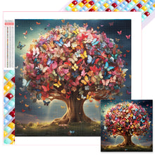 Load image into Gallery viewer, Butterfly Tree 40*40CM(Picture) Full Square Drill Diamond Painting
