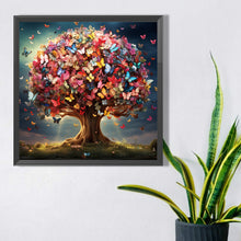 Load image into Gallery viewer, Butterfly Tree 40*40CM(Picture) Full Square Drill Diamond Painting
