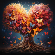 Load image into Gallery viewer, Butterfly Tree 40*40CM(Picture) Full Square Drill Diamond Painting
